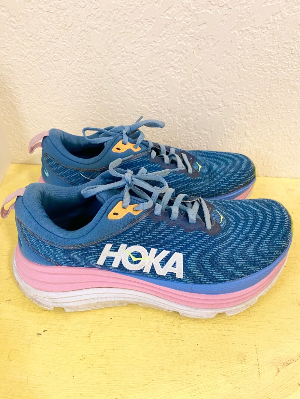 Hoka Gaviota Size 9B Women’s Blue Athletic Shoes